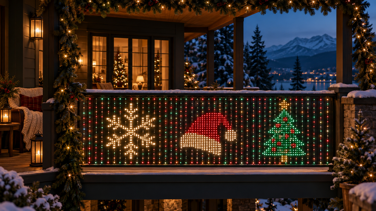 XmasGlow Smart Pixel Curtain Lights